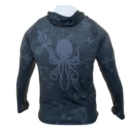 Kraken Rashguard Hoodie (Men's)- Black Thumbnail}