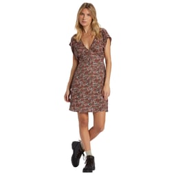 Billabong Bright Skies Mini Dress, Black Sands - Full View Thumbnail}