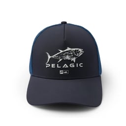 Pelagic Echo Gyotaku Performance Trucker Hat Thumbnail}