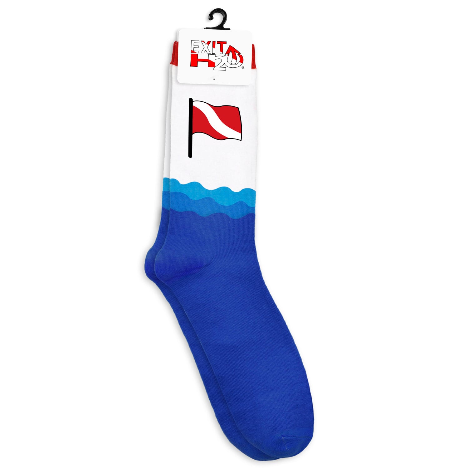 Exit H2O Dive Flag and Ocean Socks