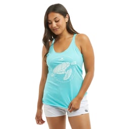 Pelagic Tortuga Premium Tank Top (Women's) - Front on Model Thumbnail}