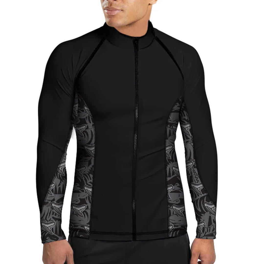 Spacefish Army Eco-Friendly Full Zip-Up Rashguard (Men’s)
