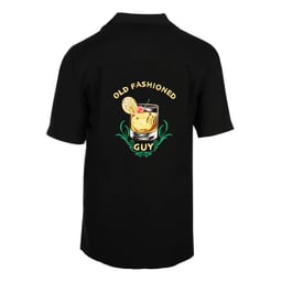 Weekender Old Fashioned Guy Short Sleeve Shirt - Black - Back Thumbnail}