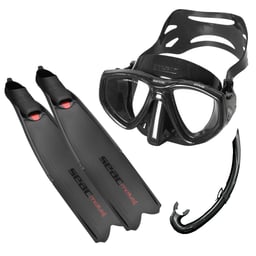 SEAC Tris Motus Freedive Set - Seac Motus Fins, Seac One Mask, Seac j type snorkel Thumbnail}