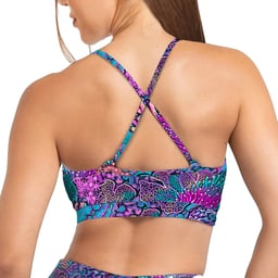 Spacefish Army Eco-Friendly Bikini Sports Bra - Back Thumbnail}