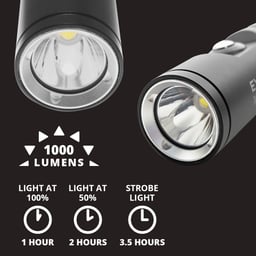 EVO Rechargeable LED Dive Light (1000L) Infographic Thumbnail}