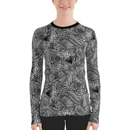 Spacefish Army Eco-Friendly Long Sleeve Rashguard - Deep Sea Thumbnail}