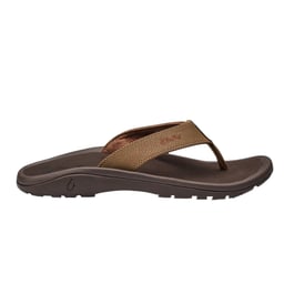 OluKai 'Ohana Sandals (Men's) -  Tan/ Dark Java- Side View Thumbnail}