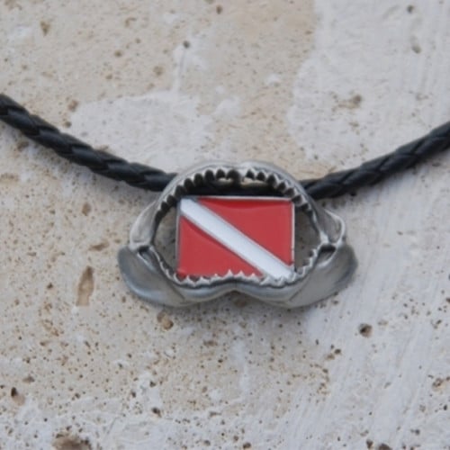 Big Blue Shark Jaw Pendant