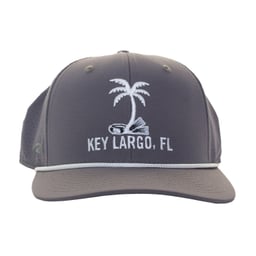 Key Largo Palm Weekend Hat - grey - front Thumbnail}