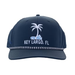 Key Largo Palm Weekend Hat - navy - front Thumbnail}
