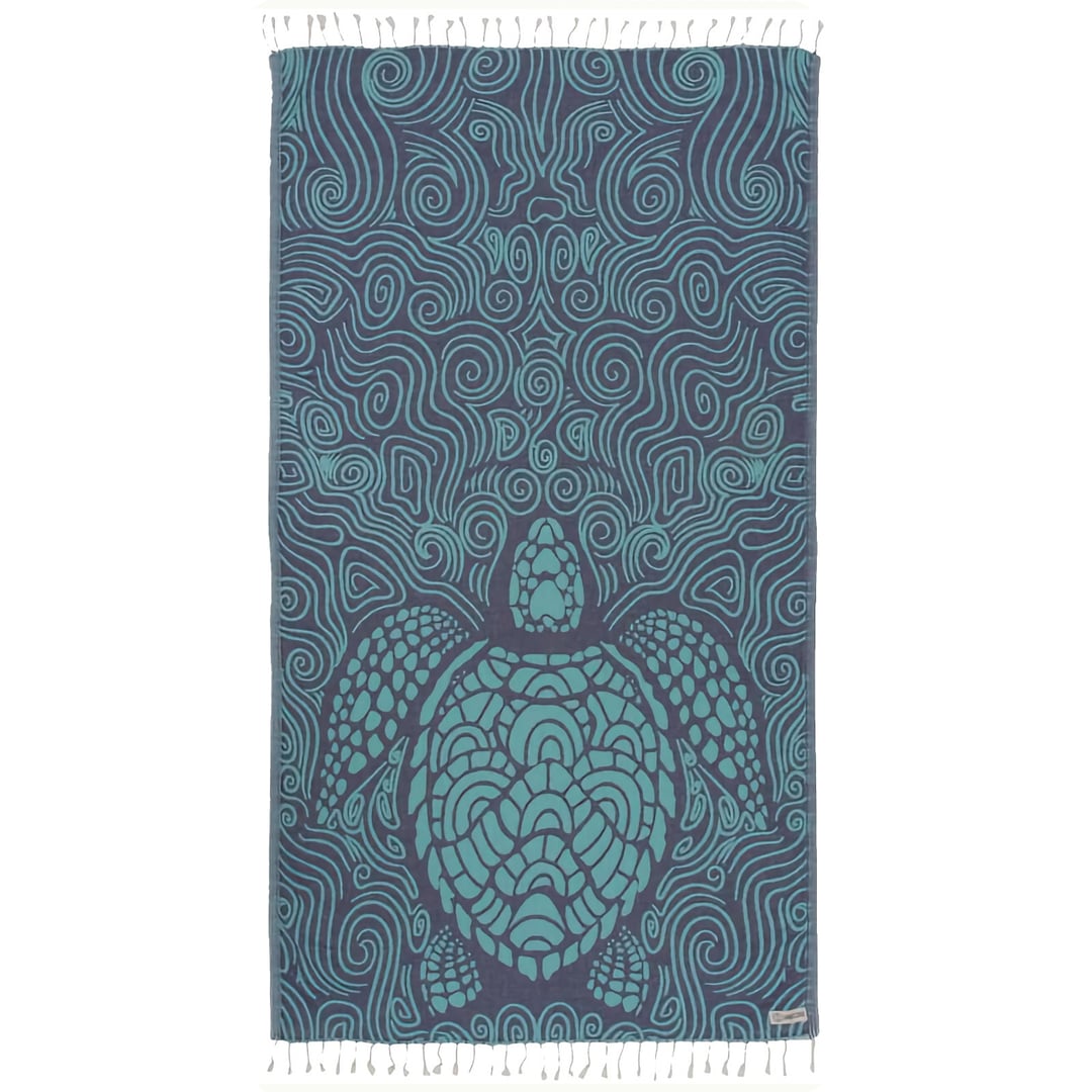 Sand Cloud Mint Swirl Turtle Beach Towel
