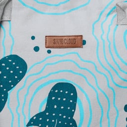 Sand Cloud Shark Ripples Beach Tote Thumbnail}