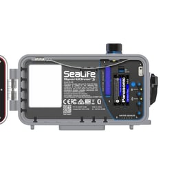 Sealife SportDiver S Underwater Smartphone Housing - Inside with Batteries Thumbnail}