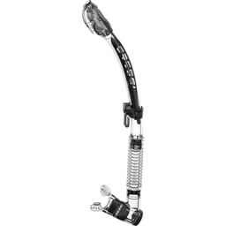 Cressi Itaca Ultra Dry Snorkel - Clear/Black Thumbnail}