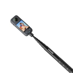 Insta360 114cm Invisible Selfie Stick camera attached Thumbnail}