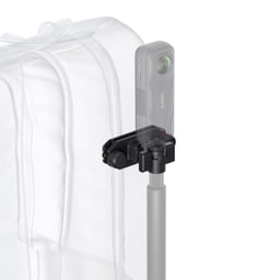 Insta360 Magnetic Selfie Stick Holster attached to backpack with selfie stick Thumbnail}