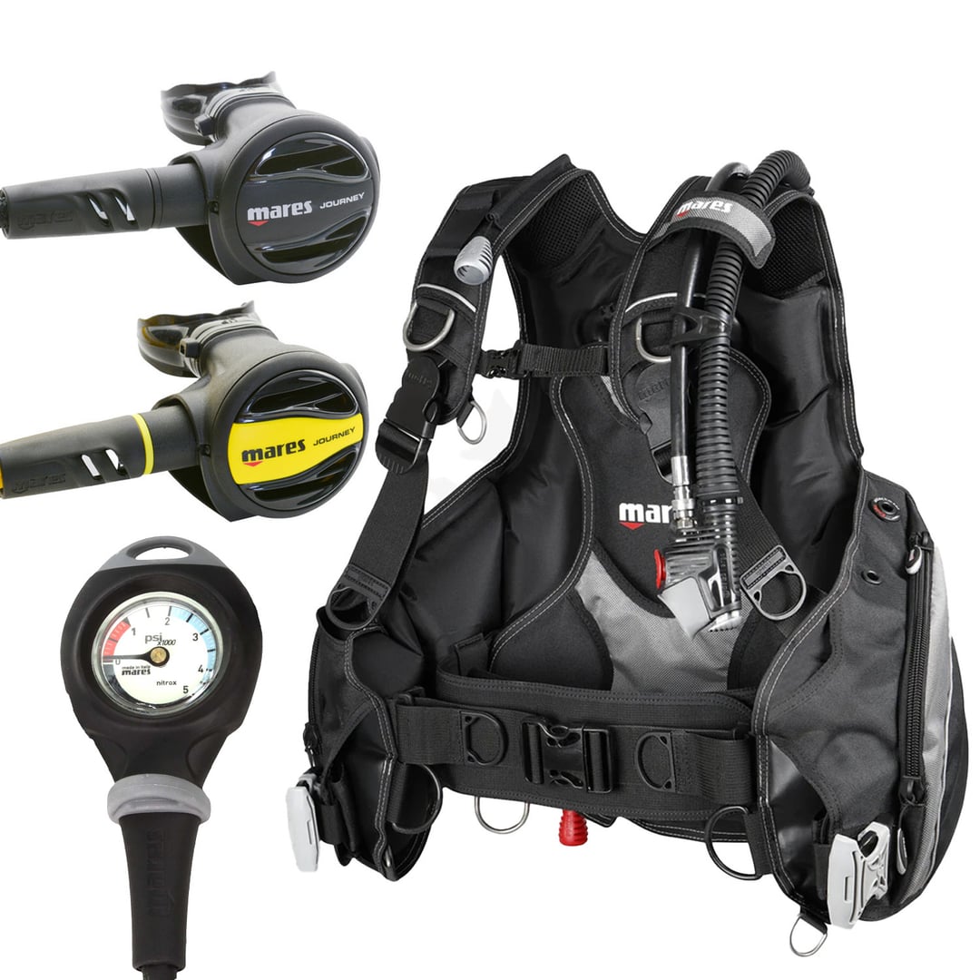 Mares Prestige Package with Mission 1 Pressure Gauge